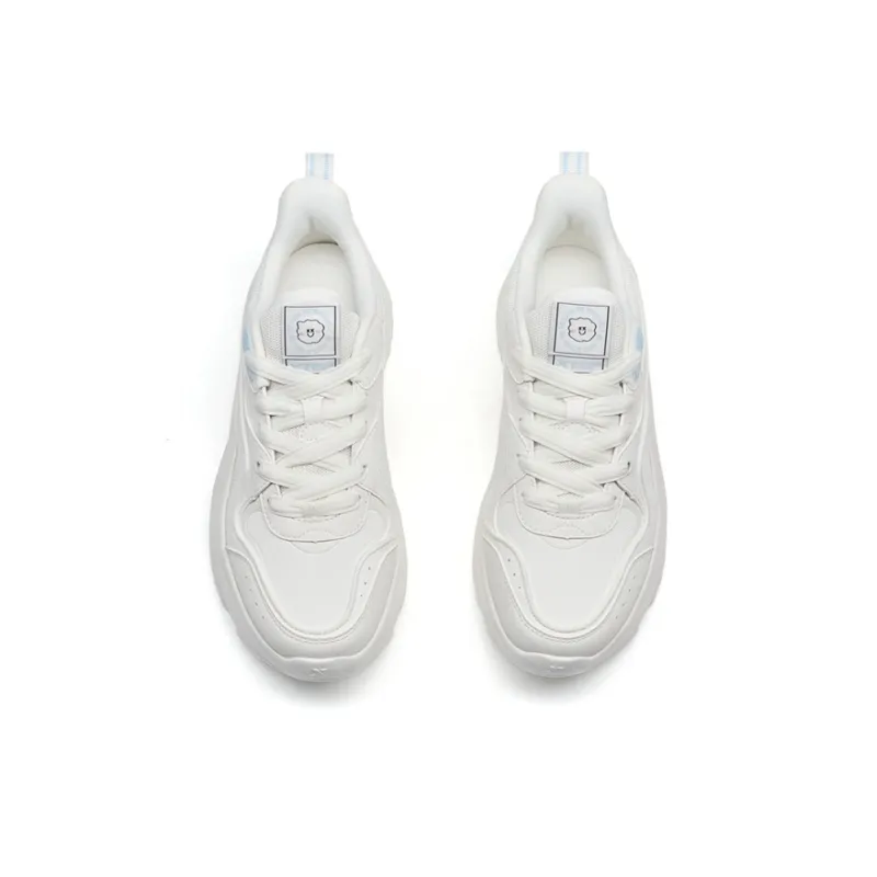 XTEP Cotton Candy Height Increasing Low Top Casual Shoes Women's Sail White-5