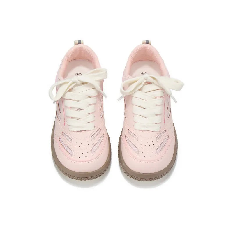 Binya Slip Resistant, Abrasion Resistant, Breathable Low Top Skateboard Shoes Women's Pink-3