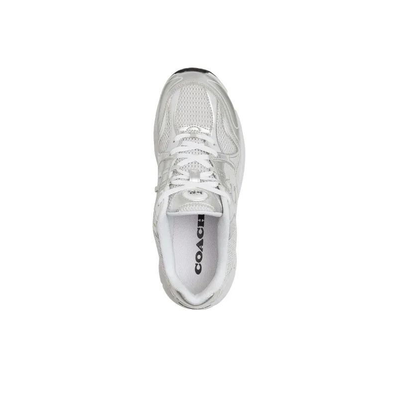 COACH Low Top Casual Shoes Women's Silver-3