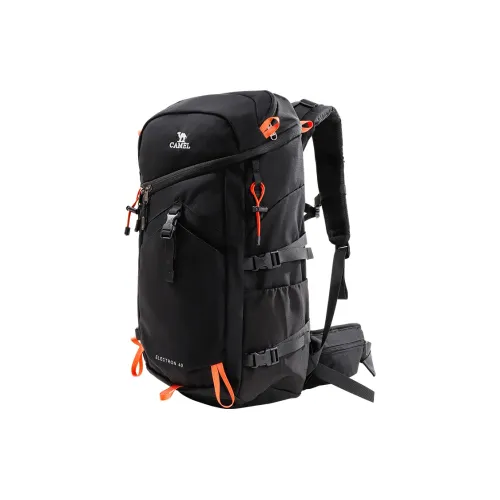 CAMEL Fabric Hiking Bag Backpack Regular Men's Black