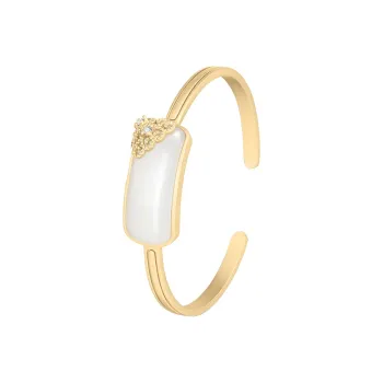 MAMADESHOUHU Hetian Jade Bangles Pale Greenish-White Jade Women's