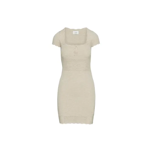 ARITZIA Short-Sleeved Dresses Women's Heather Bone