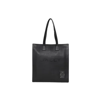 BALLY Cow Leather Tote Bag Shopping Bag Handbag Shoulder Bag Women's Black