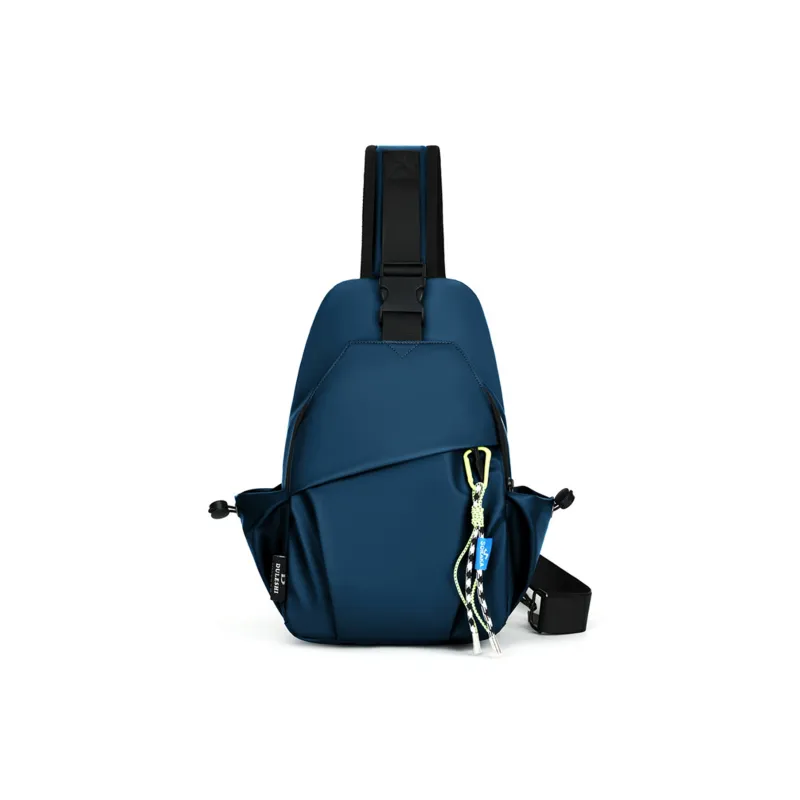 TAKI Water Resistant Membrana Dermalis Material Crossbody One Shoulder Sling Bags Regular Unisex Black/Blue/Gray-7