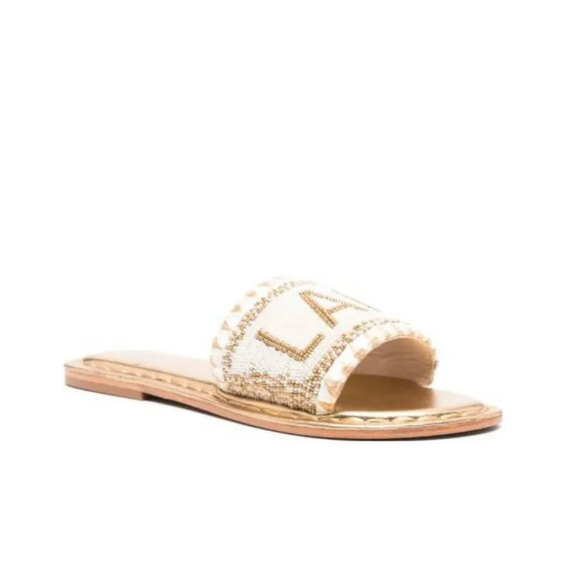 De Siena Slide Slippers Women's Gold-2