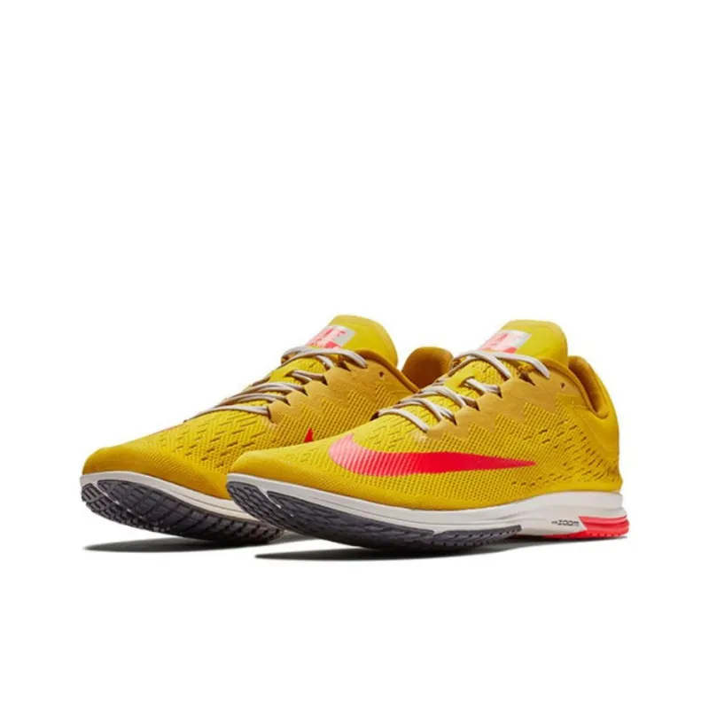 Nike Zoom Streak LT 4 Anti Slip Wear Resistant Low Top Marathon Running Shoes Men's Orange Yellow-2