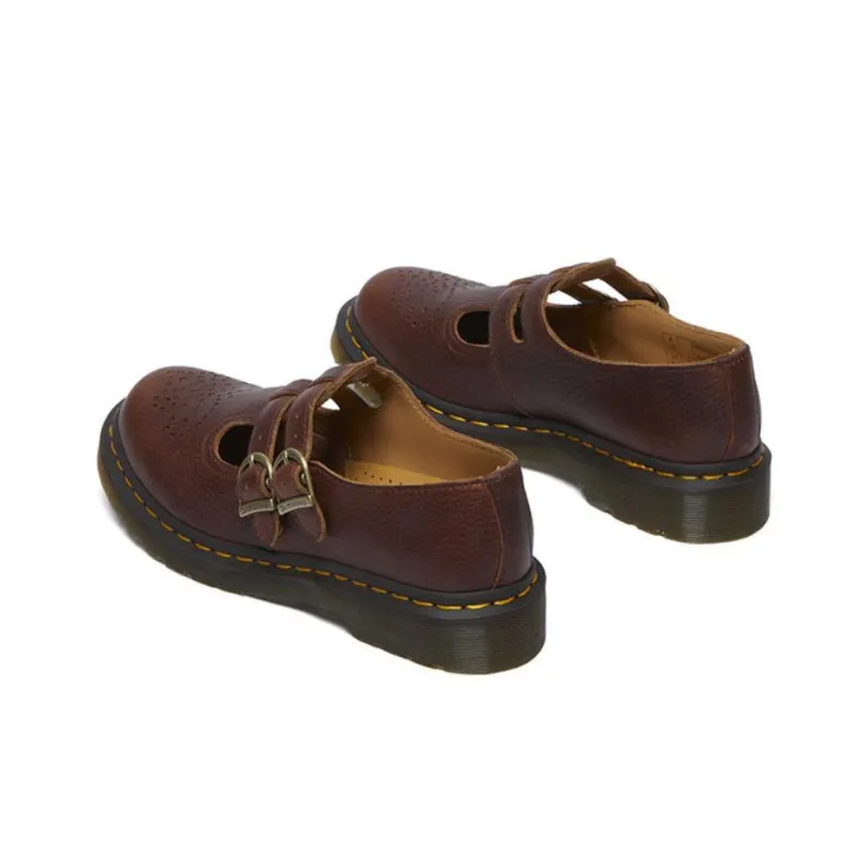 Dr.Martens Mary Jane Shoes Women's Red Brown-3