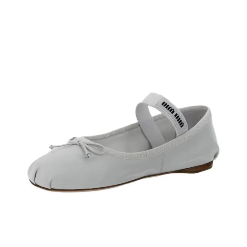 MIU MIU Casual Single Shoes Women's White-2