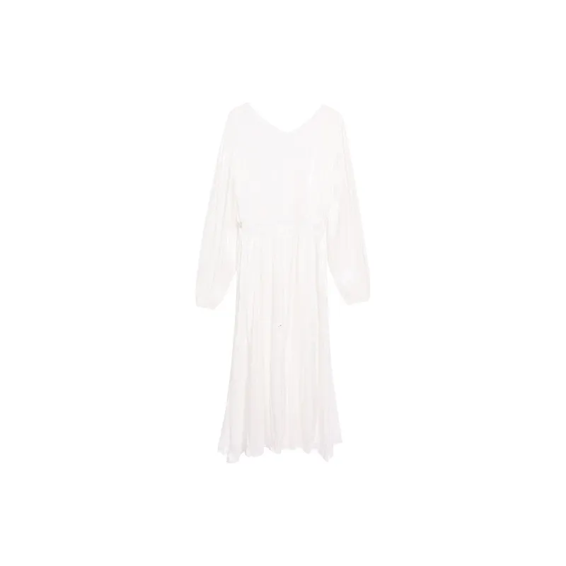 HAPG Long Sleeved Dresses Women's White-1