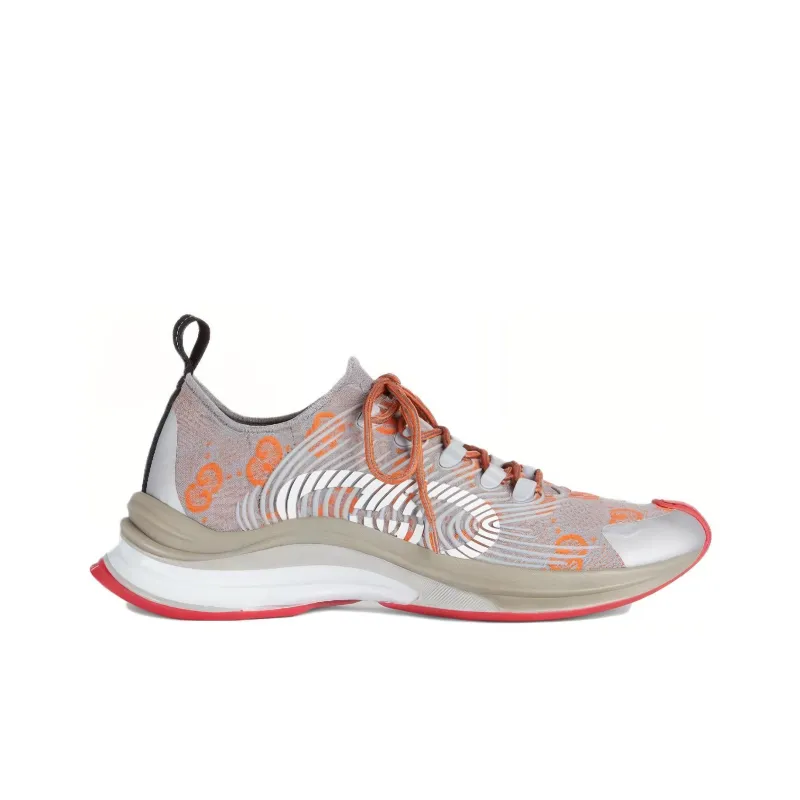 GUCCI Run Sneaker 'Grey Orange'-1