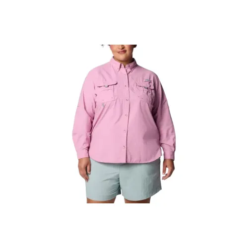 Columbia PFG Bahama Shirts Women's Pink