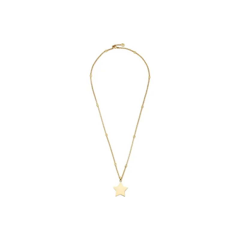 GUCCI Metal Necklaces Women's Gold/Pink-1