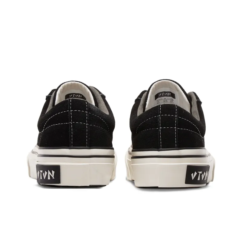 VTVN Rock Collection Slip Resistant Cushioning Abrasion Resistant Low Top Skateboard Shoes Unisex Obsidian Black-4