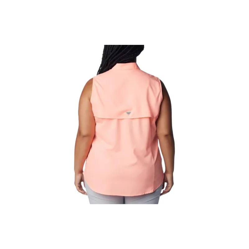 Columbia PFG Tamiami Shirt Women's Tiki Pink-1