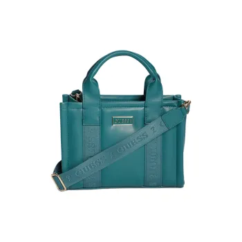 GUESS Artificial Leather Tote Bag Shopping Bag Shoulder Bag Crossbody Bag Handbag Mini Women's Green