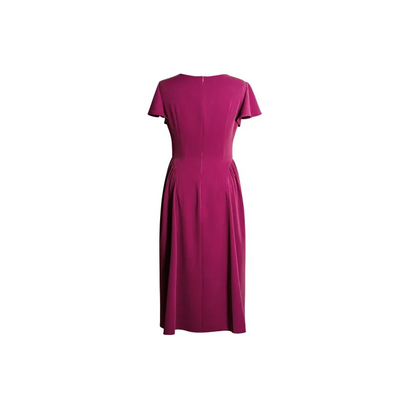 ROEYSHOUSE Short Sleeved Dresses Women's Rose Red-1