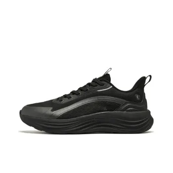QIAODAN Anti Slip Wear Resistant Low Top Training Shoes Men's Black