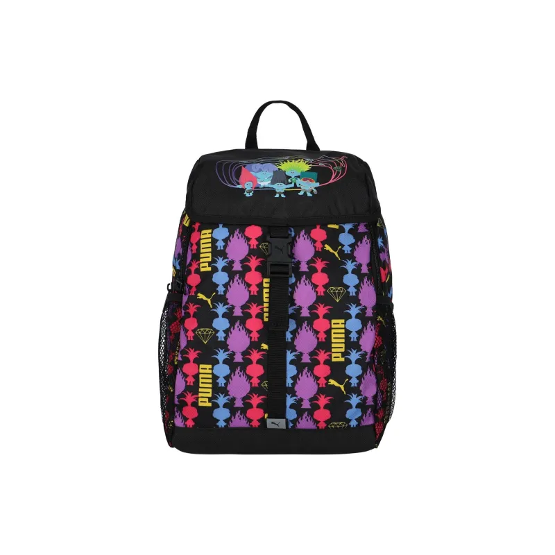 PUMA Magic Hair Fairy Collaboration Fabric Backpack Regular Unisex Black Full Print-3