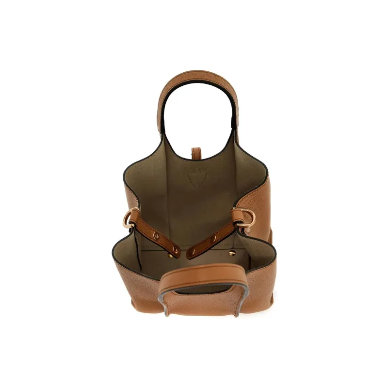 TOD'S Timeless Calfskin Tote Bag, Shopping Bag, Shoulder Bag, Handbag Mini Women's Brown-2