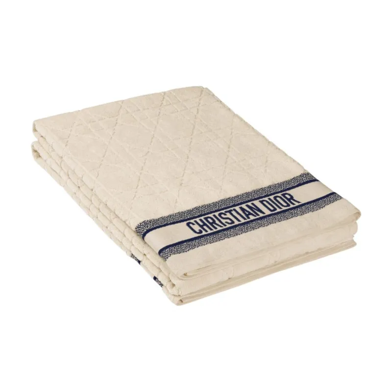 DIOR Cotton Knit Scarves Women's White-2