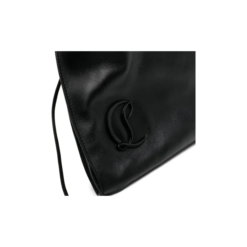 Christian Louboutin Logo Plaque Drawstring Shoulder Bag-3