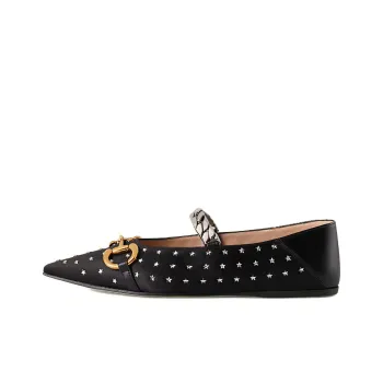 GUCCI Lovelight Series Flat Shoes Women's Black