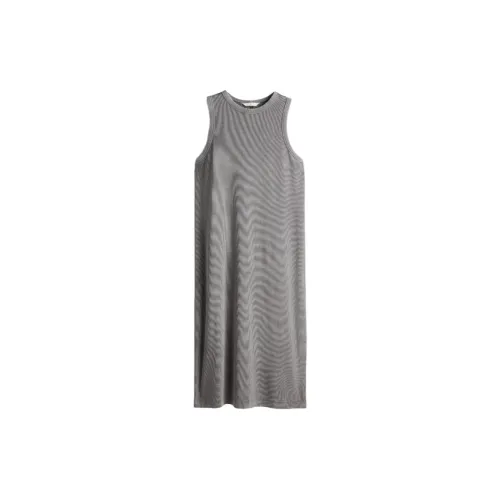 H&M Sleeveless Dresses Women's Grey/Antique