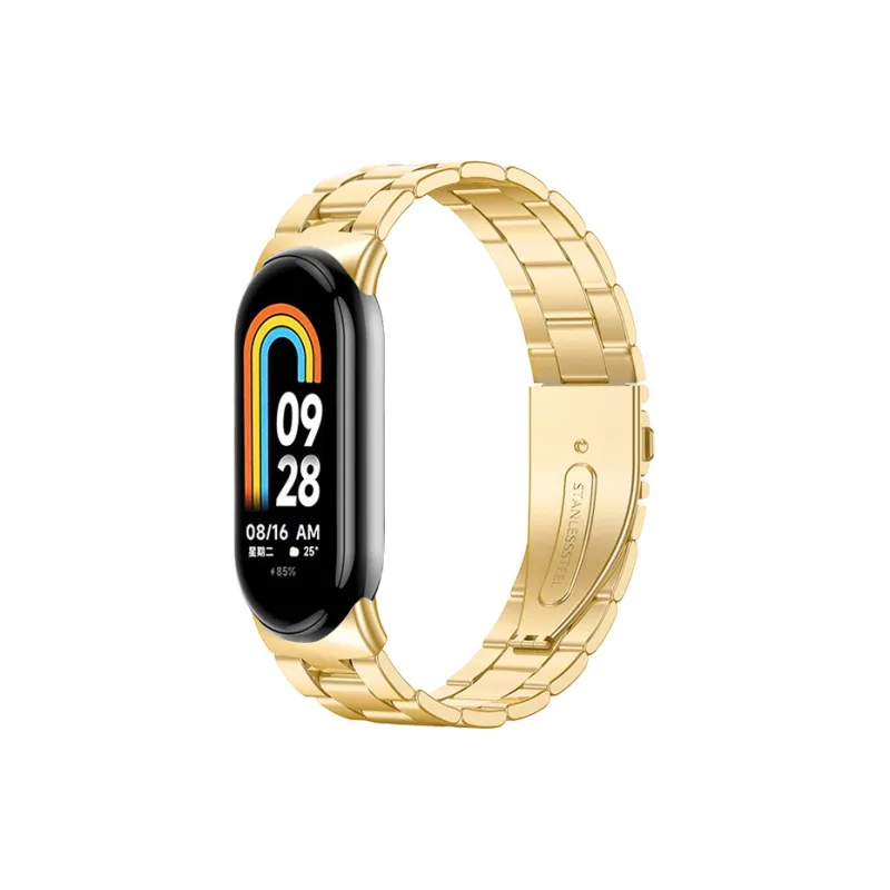 Yu Qing Compatible Xiaomi Smart Band 9/8/7 All NFC Version Smart Wristband Xiaomi Compatibility Watch Band 165mm Metal-4