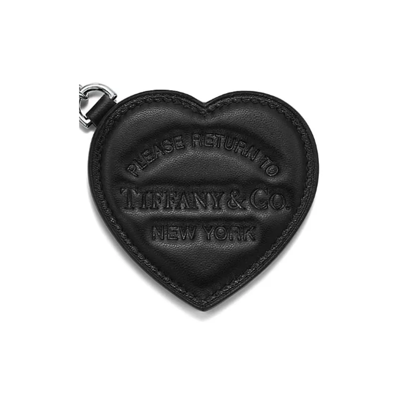 TIFFANY & CO. Lambskin Keychains Unisex Black-2