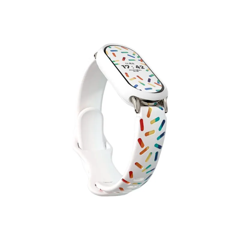 Yu Qing Compatible Xiaomi Smart Band 9/8/7 All NFC Version Smart Silicone Wristband Watch Bands 210mm Unisex-0
