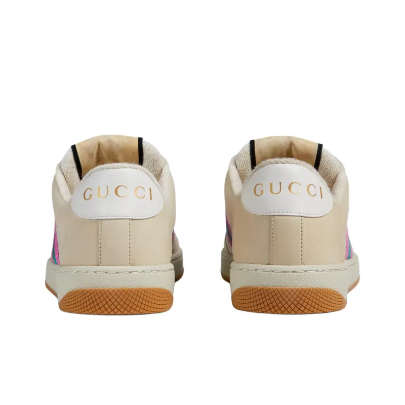 GUCCI Screener Cream Leather Women's-4