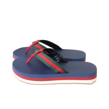 GUCCI Quiet Flip Flops Women's Blue