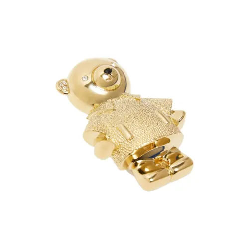 MaxMara Embellished Logo Engraved Brooch