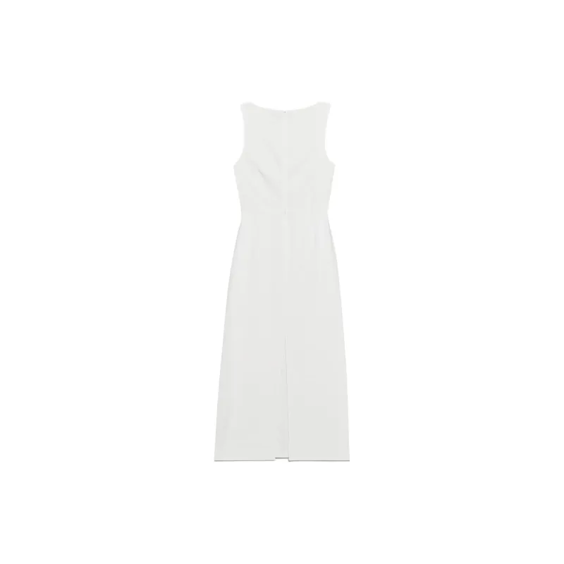 ARITZIA Babaton Integrity Linen Dress Sleeveless Dress Women's White/White-1