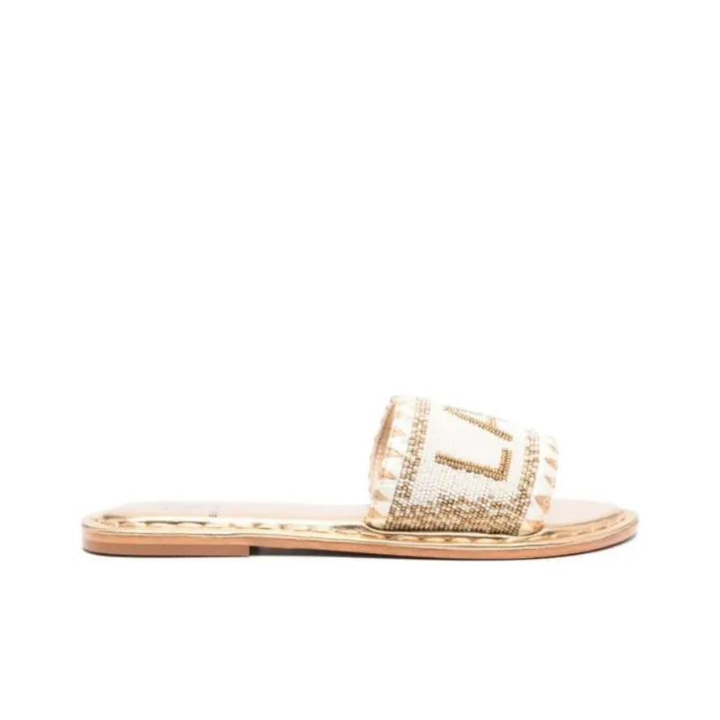 De Siena Slide Slippers Women's Gold-1