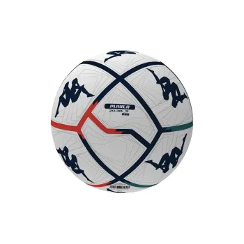 Kappa Size 4 Size 5 Soccer PU Unisex White - Black/Red Patterned Embroidery