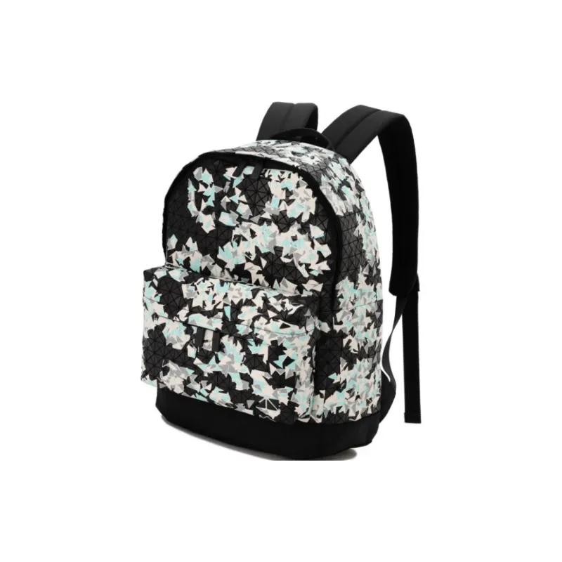 ISSEY MIYAKE Kuro Cotton With Nylon Backpack Unisex Black Print-1