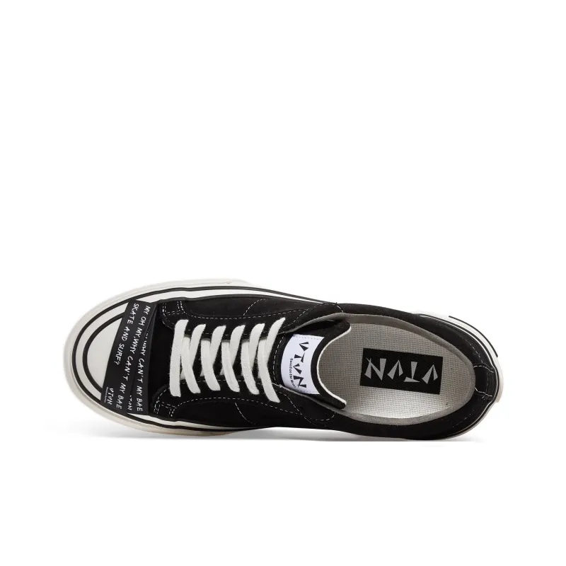 VTVN Rock Collection Slip Resistant Cushioning Abrasion Resistant Low Top Skateboard Shoes Unisex Obsidian Black-2