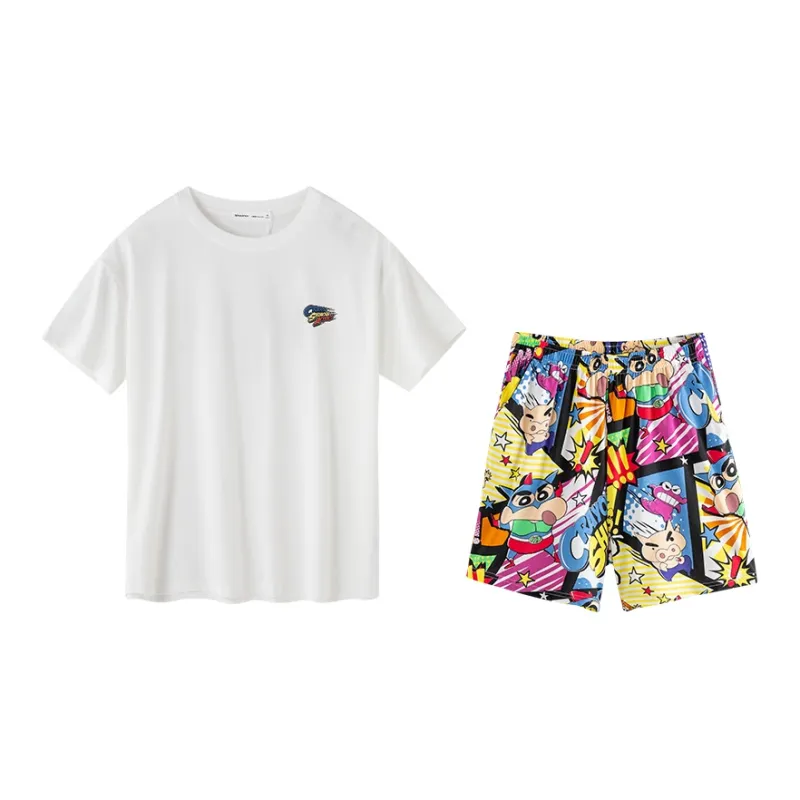 QINZUIMAO x Crayon Shinchan Pajama Set Unisex White-0