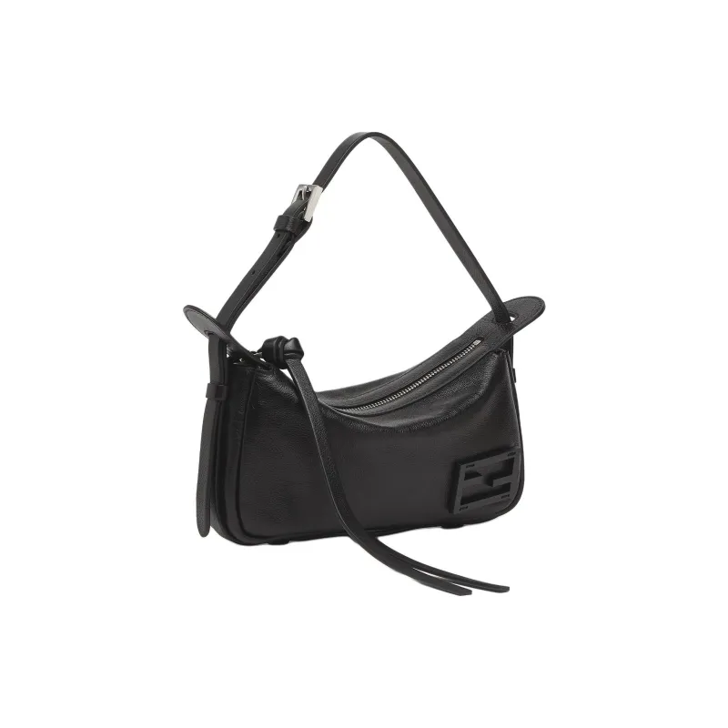 FENDI Calfskin Handbag, Shoulder Bag Mini Women's Black-1