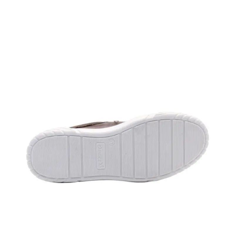 CAPRICE Slip-Resistant Low-Top Skateboard Shoes Women's Brown-4