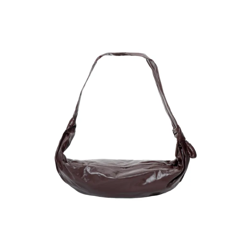 Lemaire Cow Leather Croissant Bag, Fanny Pack, Shoulder Bag, Crossbody Bag Tubas Unisex Walnut-4