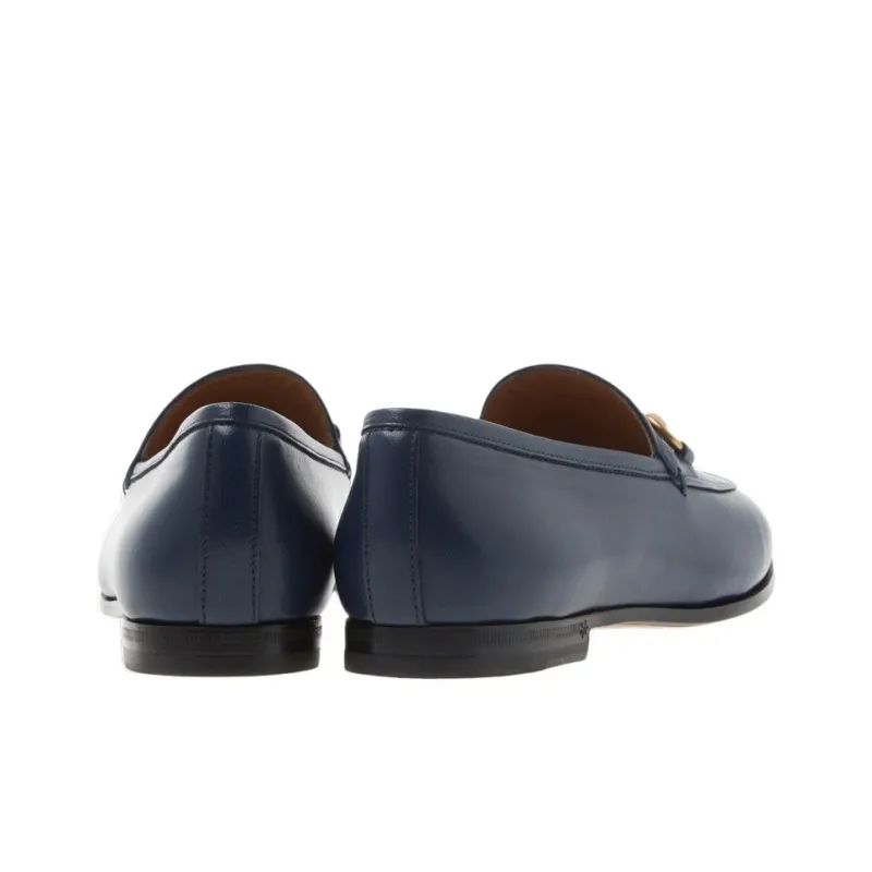 GUCCI Jordaan Loafers Men's Blue-5