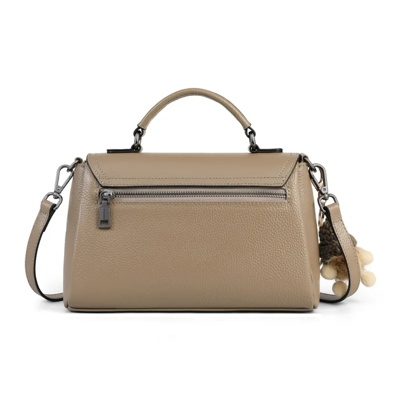 C°BANNER Cow Leather With Synthetic Leather Crossbody Bag, Handbag Regular Women's Black/Khaki/Dusty Blue/Ecru-13