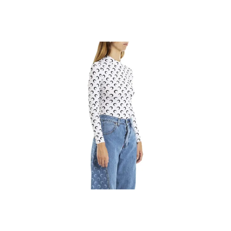 Marine Serre T Shirt Women's White-2