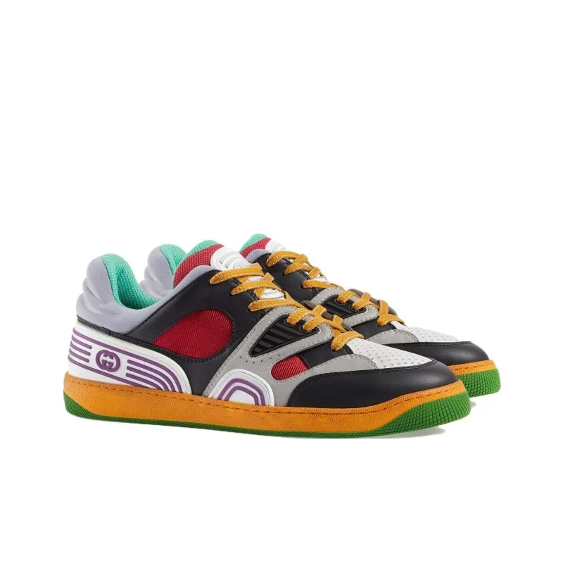 GUCCI Basket Sneaker 'Black Demetra'-2