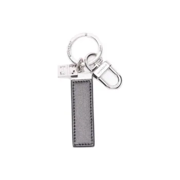 GIVENCHY Calfskin Keychains Unisex Black