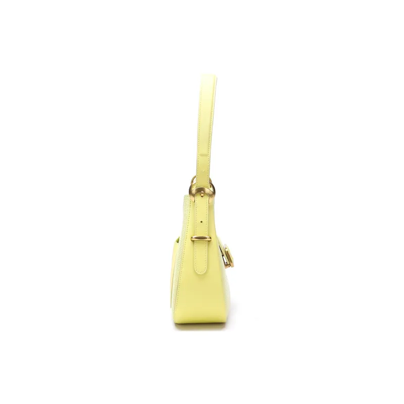 Satchi Cow Leather Handbag Crossbody Bag Cross-Body Bag Women's Yellow/Purple-2