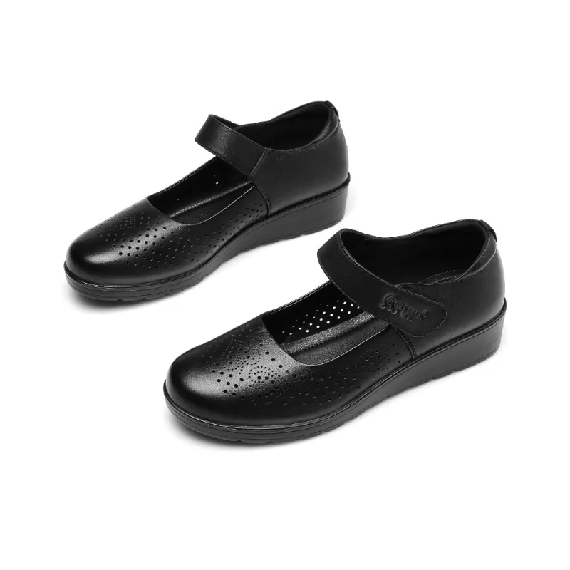 Strongman 3515 Women's Casual Shoes Black Beige White-3