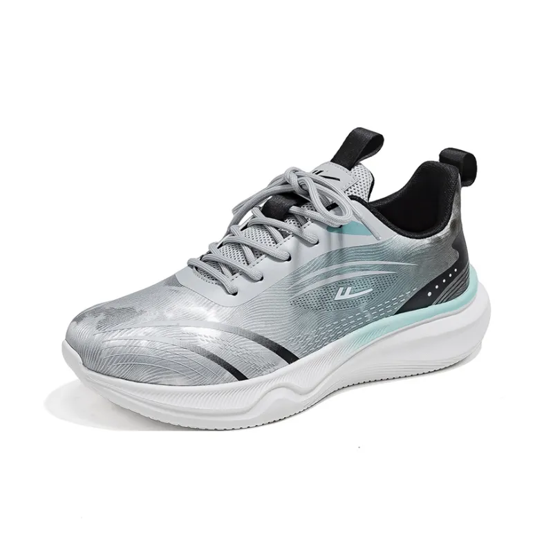 Warrior Low Top Running Shoes Men's Light Gray Black-1